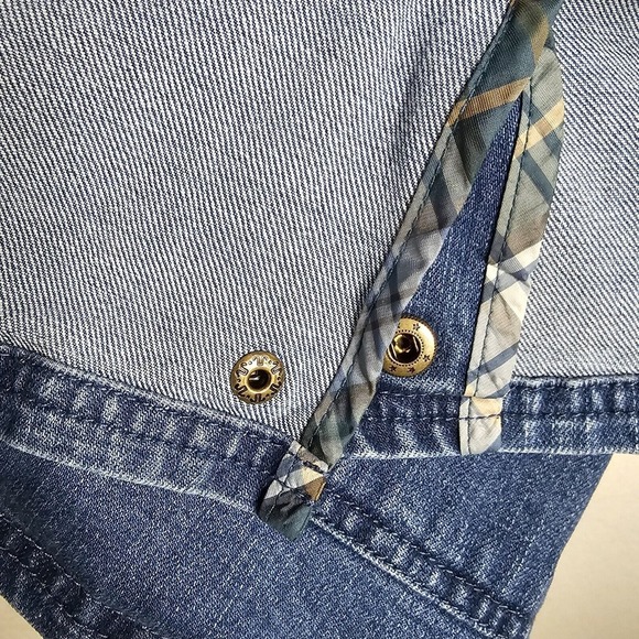 The Vermont Barn Coat Denim Corduroy Collar Womens Sz Large Outdoorsy Farm - Picture 9 of 12